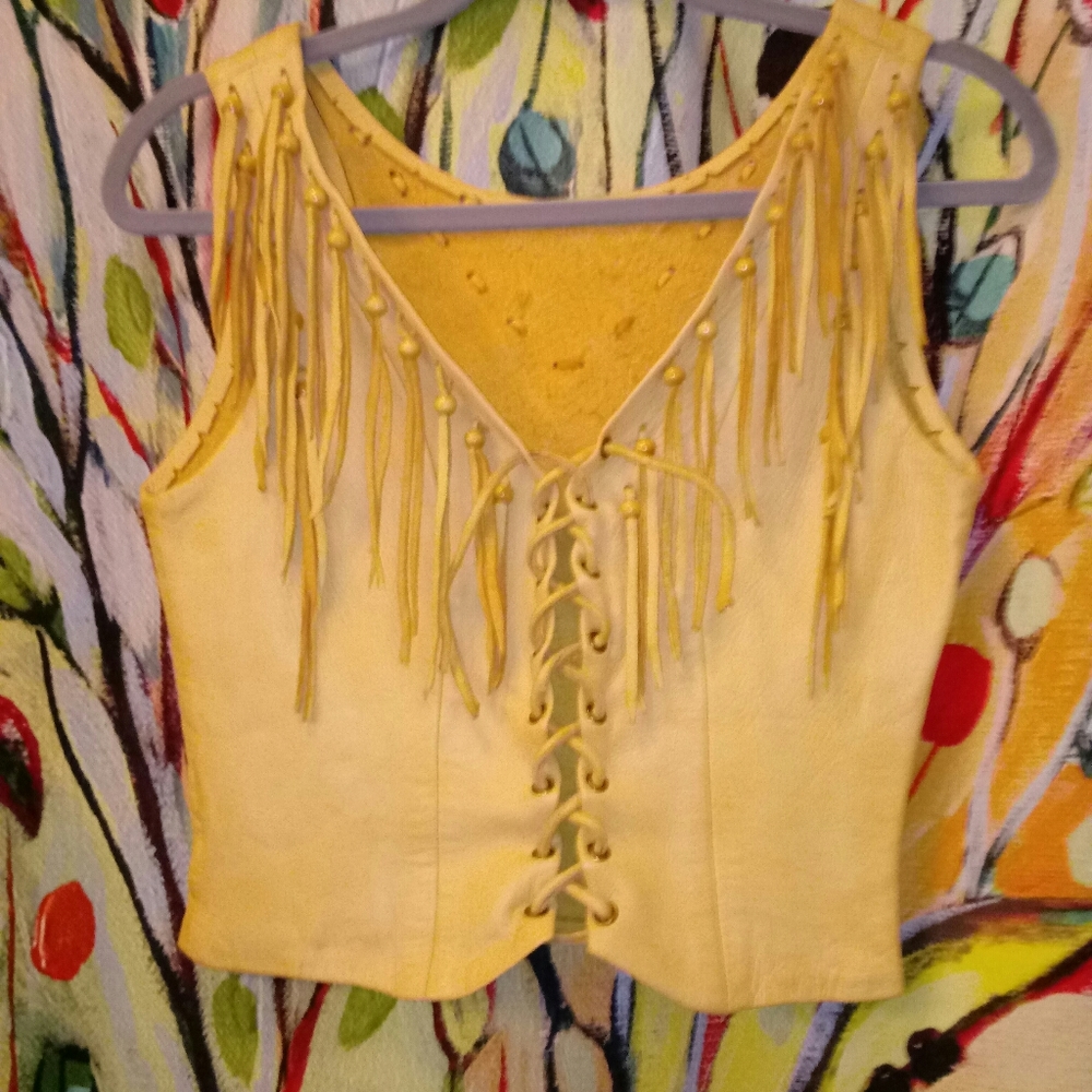 FOR GIGI! Handmade Buckskin Vest